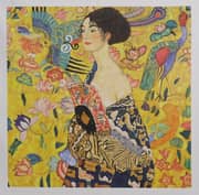 Gustav Klimt Lady with Fan c1917