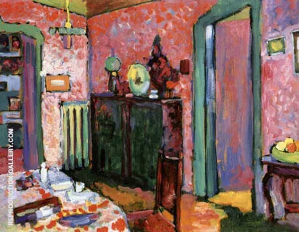 My Dining Room 1909 by Wassily Kandinsky | Oil Painting Reproduction