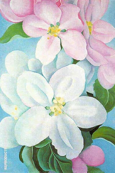 Apple Blossoms 1930 by Georgia O'Keeffe | Oil Painting Reproduction