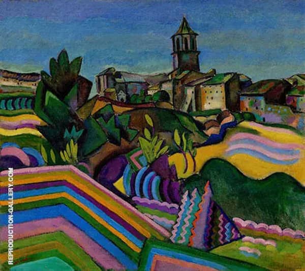 Prades the Village 1917 by Joan Miro | Oil Painting Reproduction