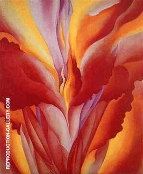 Red Canna 1924 by Georgia O'Keeffe | Oil Painting Reproduction