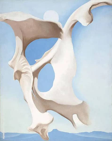 Pelvis With Moon 1943 by Georgia O'Keeffe | Oil Painting Reproduction