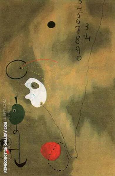 Calculation 1925 by Joan Miro | Oil Painting Reproduction