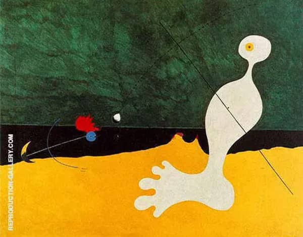 Person Throwing a Stone at a Bird 1926 | Oil Painting Reproduction