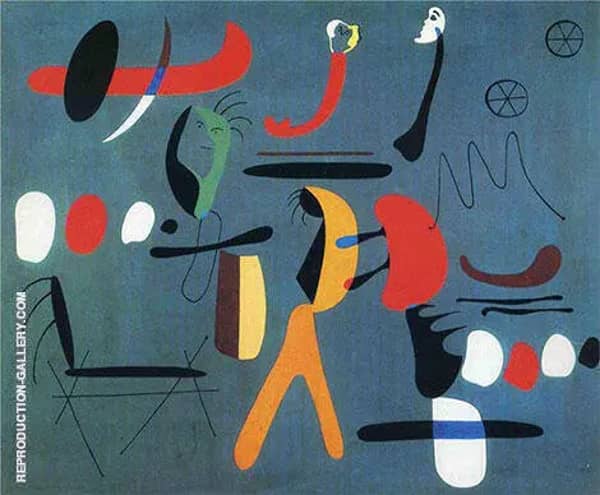 Painting 1933 by Joan Miro | Oil Painting Reproduction