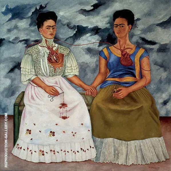The Two Fridas 1939 by Frida Kahlo | Oil Painting Reproduction