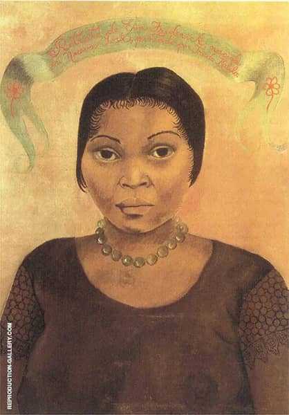 Portrait of Eva Frederick by Frida Kahlo | Oil Painting Reproduction