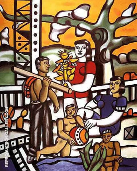 The Campers 1954 by Fernand Leger | Oil Painting Reproduction