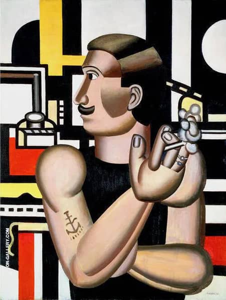 The Mechanic 1920 by Fernand Leger | Oil Painting Reproduction