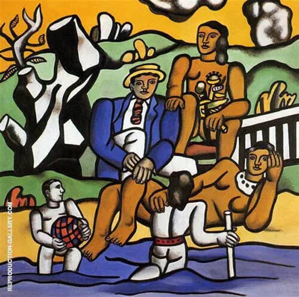 The Country Outing 1954 by Fernand Leger | Oil Painting Reproduction