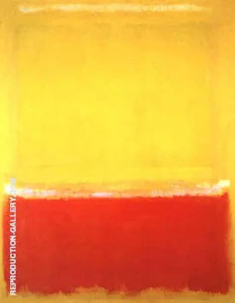 White, Yellow Red on Yellow 1953 | Oil Painting Reproduction