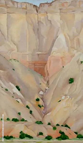 Cliffs Beyond Abiquia, Dry Waterfall 1943 | Oil Painting Reproduction