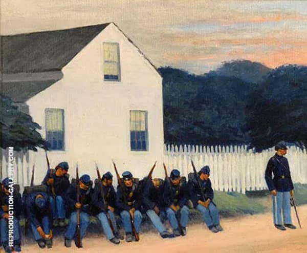 Dawn Before Gettysburg 1934 by Edward Hopper | Oil Painting Reproduction