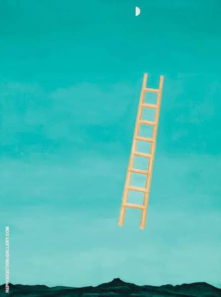 Ladder to the Moon 1958 by Georgia O'Keeffe | Oil Painting Reproduction