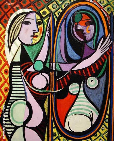 Girl Before a Mirror 1932 by Pablo Picasso | Oil Painting Reproduction