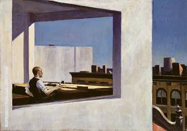 Office in Small City 1953 by Edward Hopper | Oil Painting Reproduction