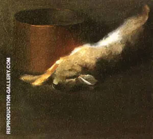 Dead Rabbit and Copperpot by Georgia O'Keeffe | Oil Painting Reproduction