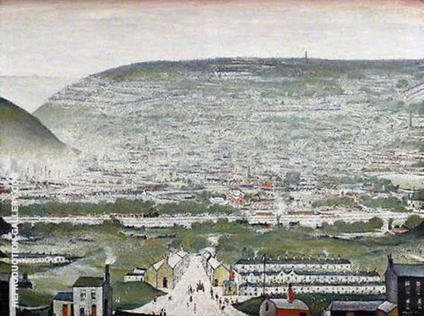 Ebbw Vale 1960 by L-S-Lowry | Oil Painting Reproduction