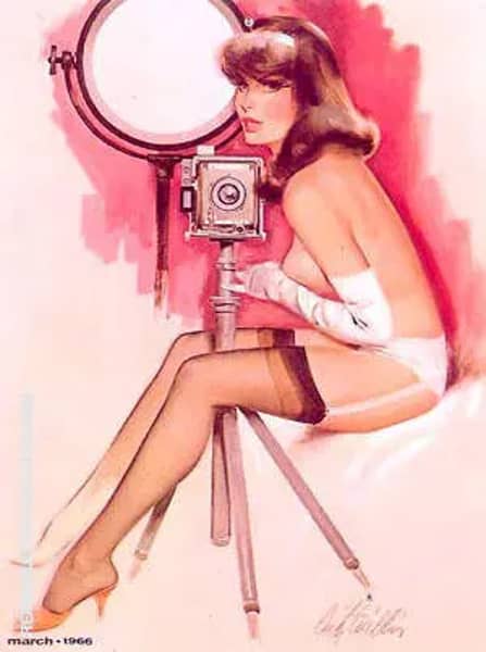Smile for the Camera by Pin Ups | Oil Painting Reproduction