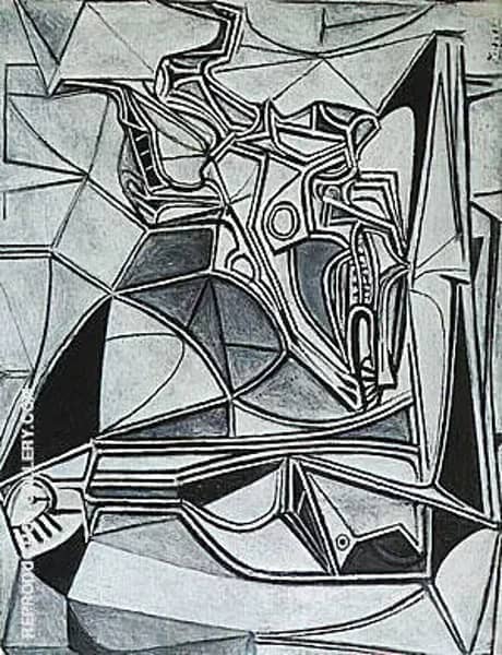 Goat's Skull, Bottle and Candle 1952 | Oil Painting Reproduction