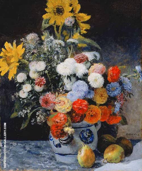 Mixed Flowers in Earthenware Pot 1896 | Oil Painting Reproduction