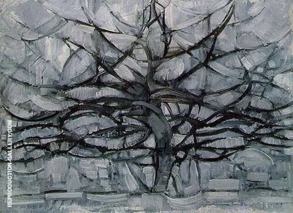 The Gray Tree 1912 by Piet Mondrian | Oil Painting Reproduction