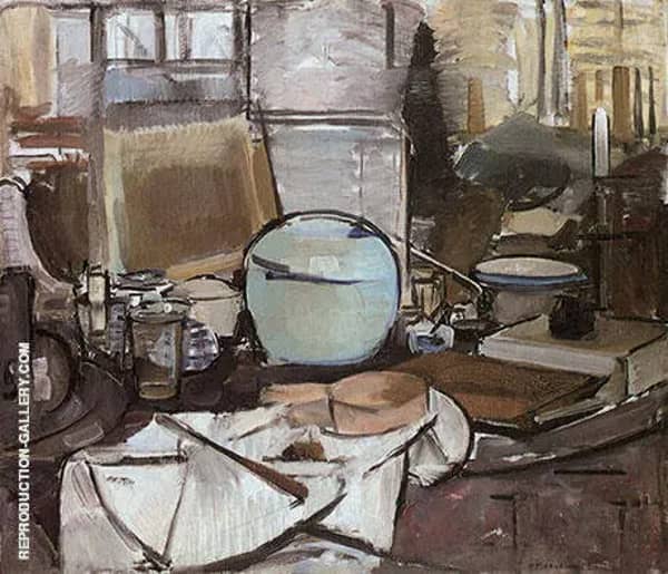 Still Life with Ginger Jar I by Piet Mondrian | Oil Painting Reproduction