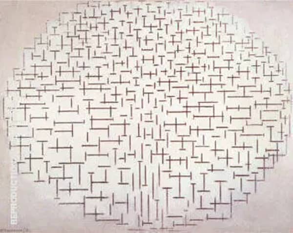 Composition No. 10 Pier and Ocean 1915 | Oil Painting Reproduction