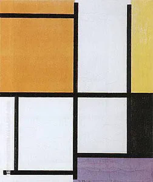 Composition 1921 D by Piet Mondrian | Oil Painting Reproduction