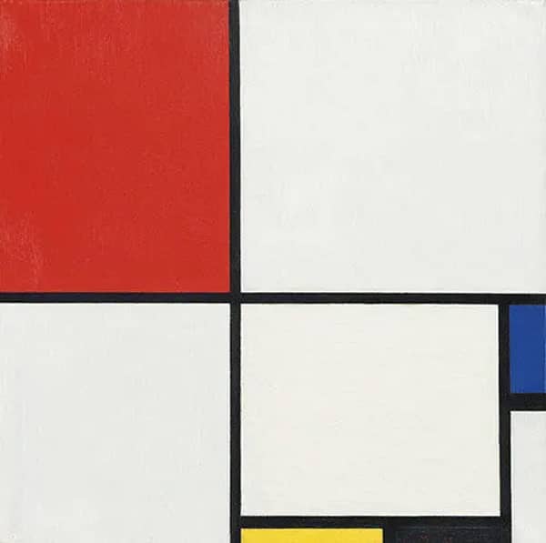 Composition No III with Red, Blue, Yellow, and Black 1929 | Oil Painting Reproduction