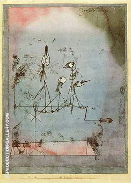 Twittering Machine 1922 by Paul Klee | Oil Painting Reproduction