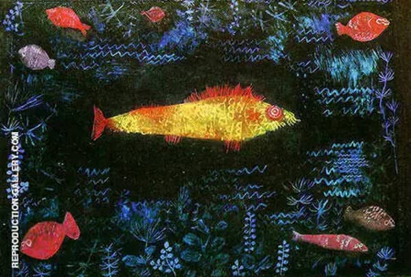 The Golden Fish 1925 by Paul Klee | Oil Painting Reproduction