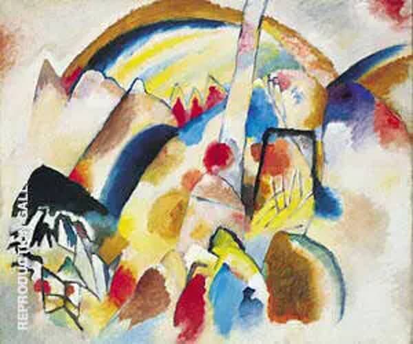 Landscape with 2 Red Spots 1913 | Oil Painting Reproduction