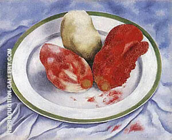 Tunas Still Life with Prickly Pear Fruit 1938 | Oil Painting Reproduction