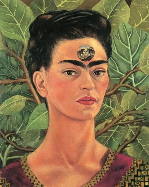 Thinking About Death 1943 by Frida Kahlo | Oil Painting Reproduction
