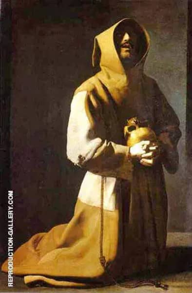 St. Francis Kneeling 1635-39 | Oil Painting Reproduction