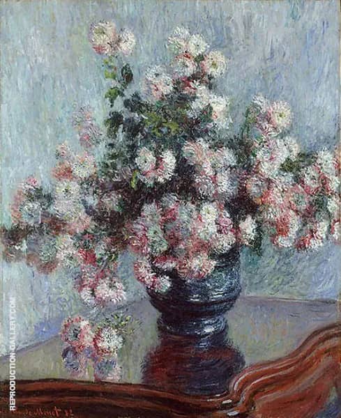 Chysanthemums 1882 by Claude Monet | Oil Painting Reproduction