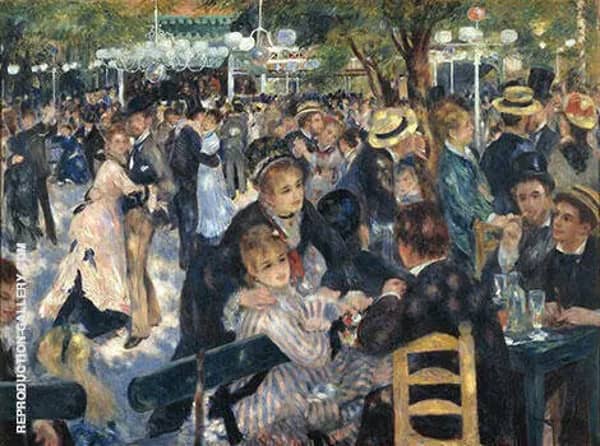 Bal du Le Moulin de la Galette 1876 | Oil Painting Reproduction