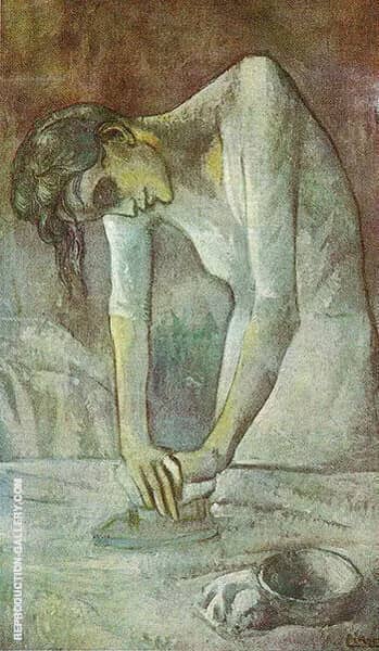 Woman Ironing 1904 by Pablo Picasso | Oil Painting Reproduction