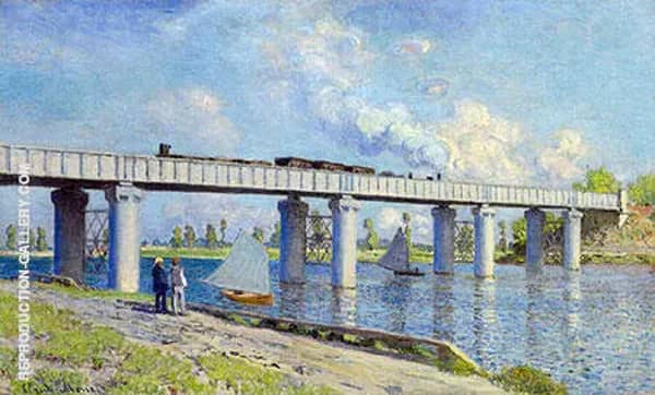 The Railroad Bridge at Argenteuil 1873 | Oil Painting Reproduction