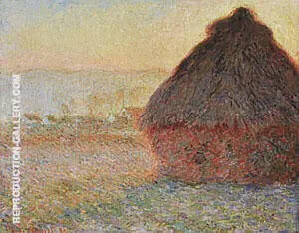 Wheatstack Sunset 1890-91 by Claude Monet | Oil Painting Reproduction