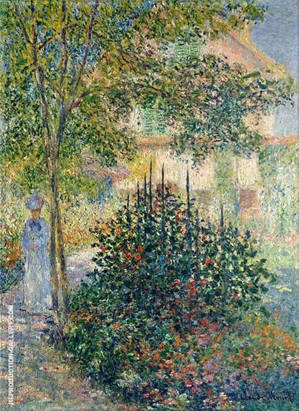 Camille Monet in the Garden at Argenteuil 1876 | Oil Painting Reproduction