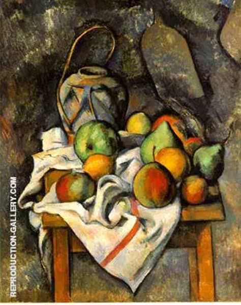 La Vase Paille by Paul Cezanne | Oil Painting Reproduction