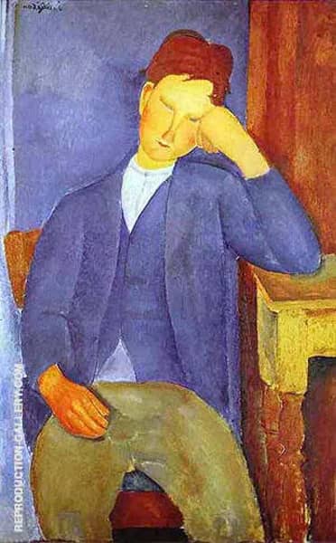 The Young Apprentice 1918 by Amedeo Modigliani | Oil Painting Reproduction
