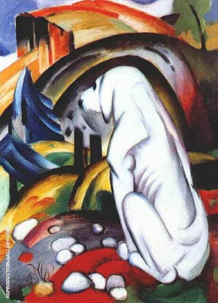 Hound before the World by Franz Marc | Oil Painting Reproduction