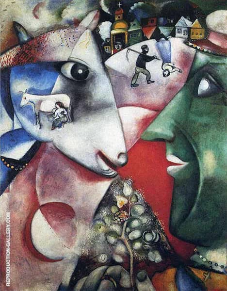 I and the Village, 1911 by Marc Chagall | Oil Painting Reproduction