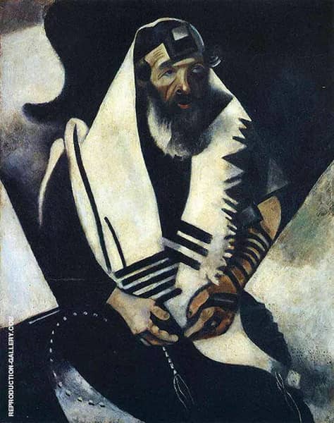 The Praying Jew Rabbi of Vitebsk 1914 | Oil Painting Reproduction