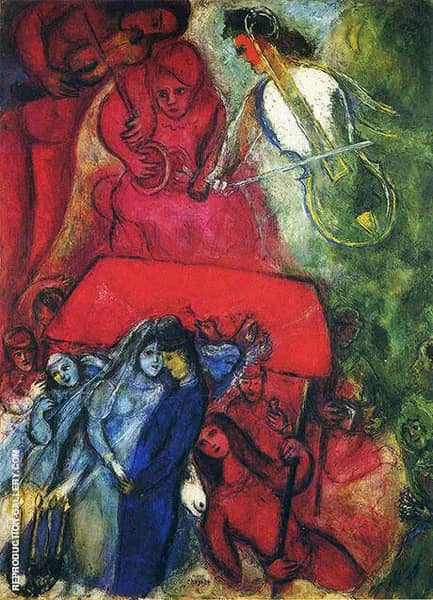 The Wedding, 1944 by Marc Chagall | Oil Painting Reproduction