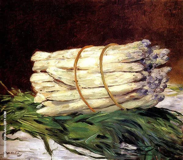 Bunch of Asparagus 1880 by Edouard Manet | Oil Painting Reproduction