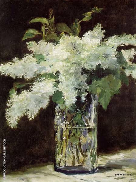 White Lilacs 1883 by Edouard Manet | Oil Painting Reproduction